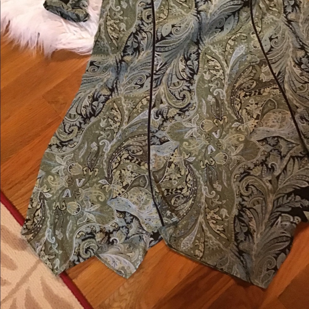 4/$10 item🤑 Emma James Green Paisley Blouse sz 16P & Skirt sz 14P - Picture 3 of 11